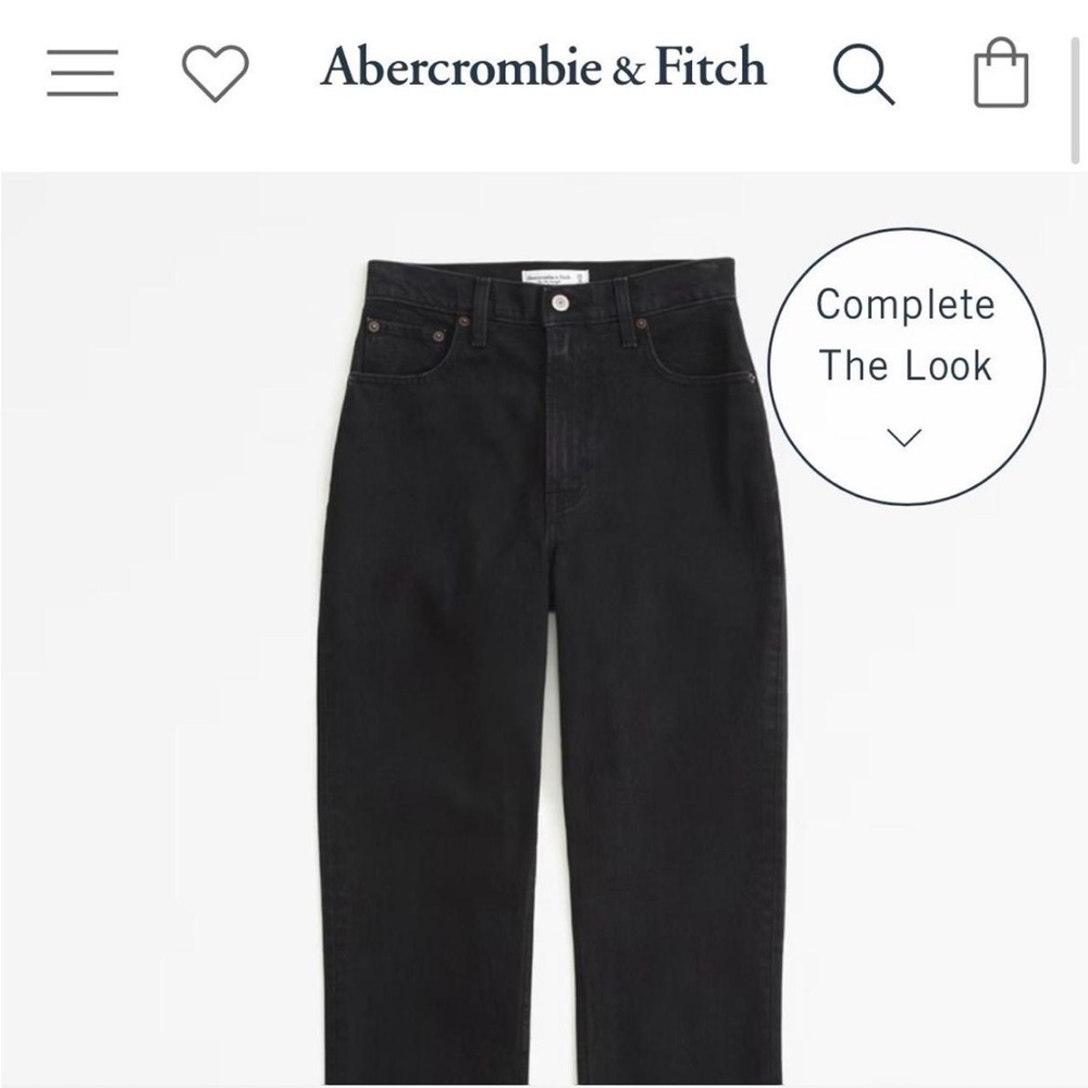 Abercrombie & Fitch Women’s Straight Black Jeans
